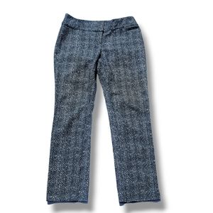 White House Black Market Women's Ankle Pants, Black and White, Size 0